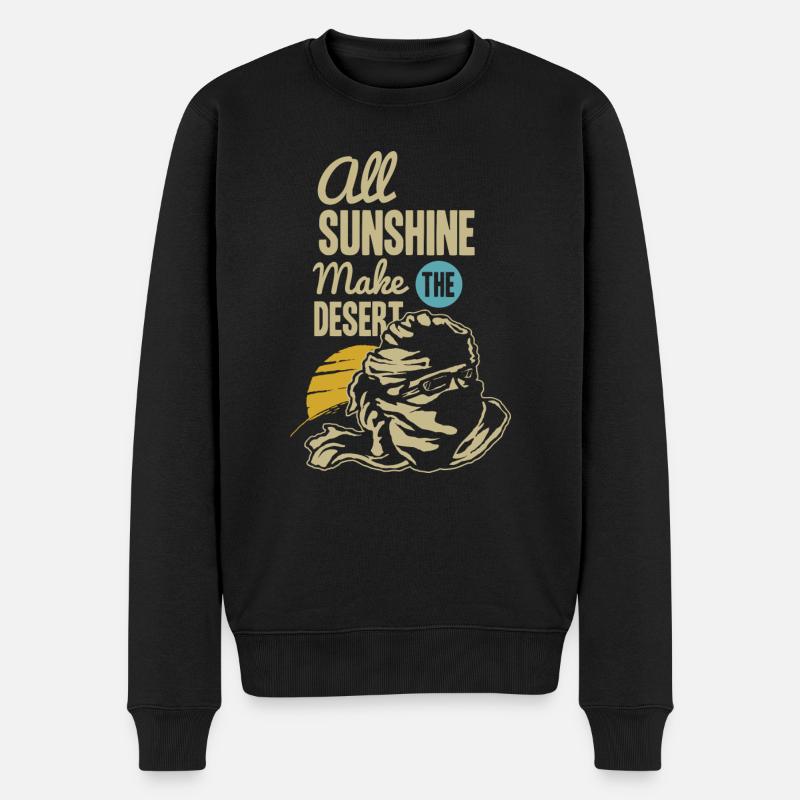 The Desert - POLRAW - Pull Premium bio Homme - noir