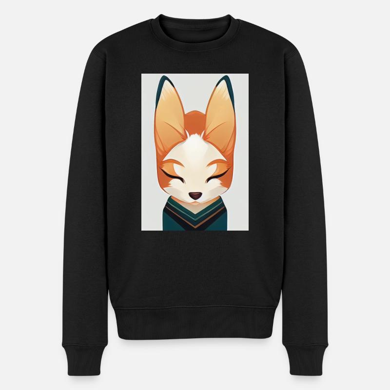 Fox Japonais Sucré - Pull Premium bio Homme - noir