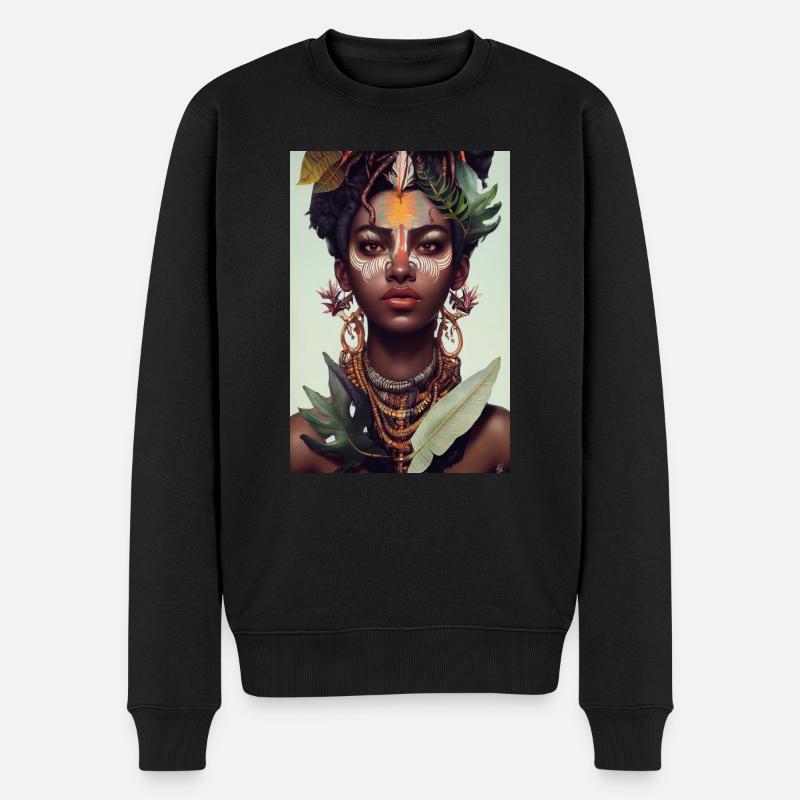 Mme Jungle - Pull Premium bio Homme - noir