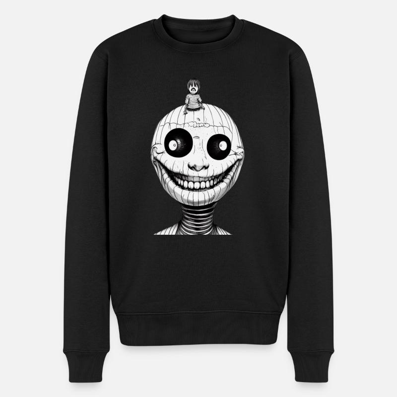 Manga noir et blanc - Pull Premium bio Homme - noir
