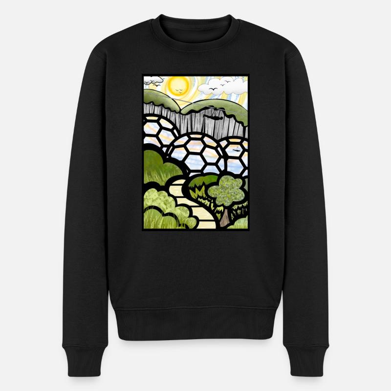 Eden - Männer Premium Bio Pullover - Schwarz