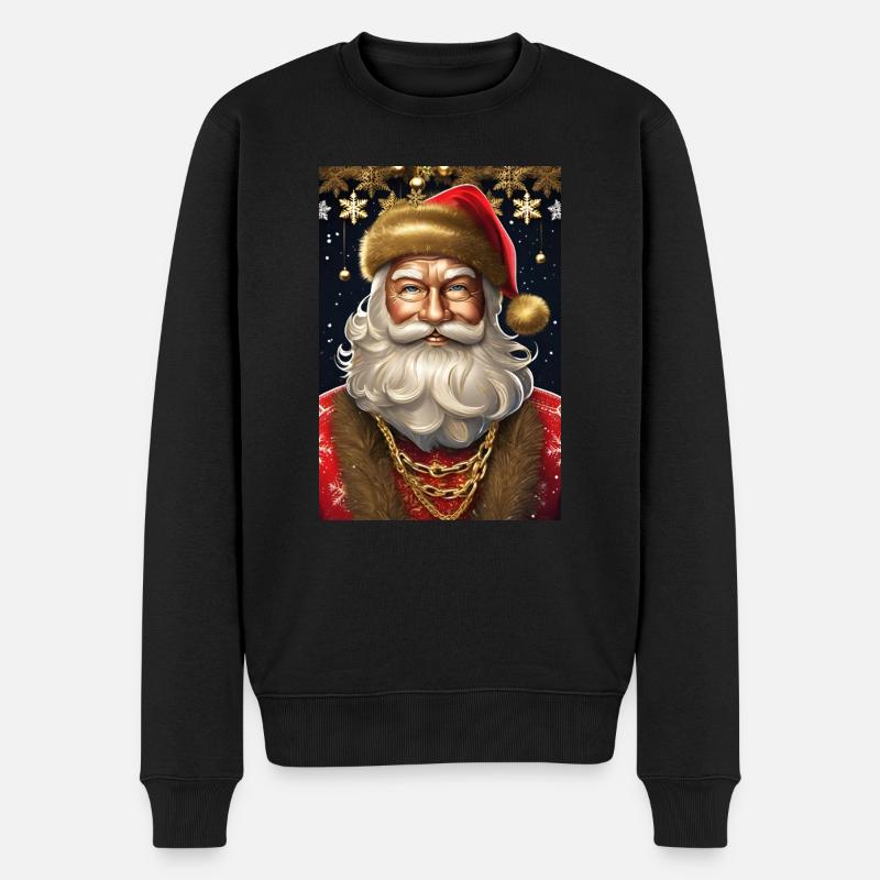Ugly Christmas II - Männer Premium Bio Pullover - Schwarz