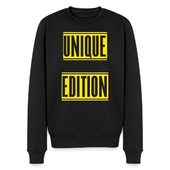 Édition unique - Pull Premium bio Homme - noir - Devant - Nico (187cm)