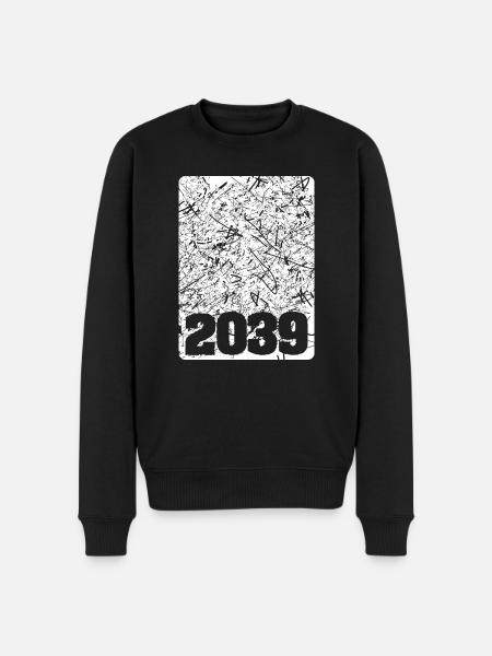 Nummer 2039 - Männer Premium Bio Pullover - Schwarz