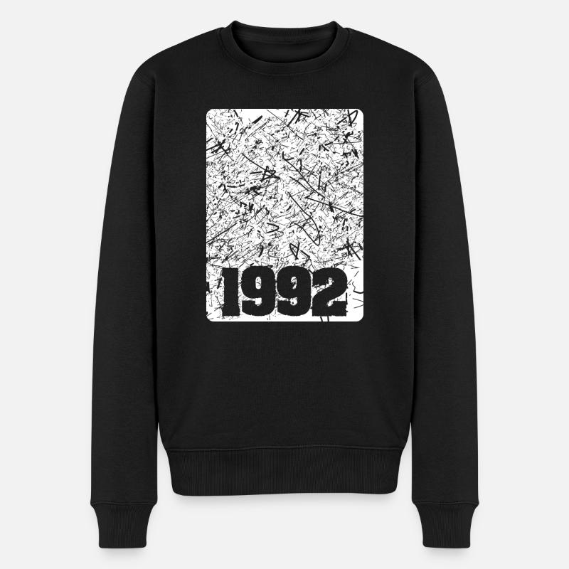 Numéro 1992 - Pull Premium bio Homme - noir