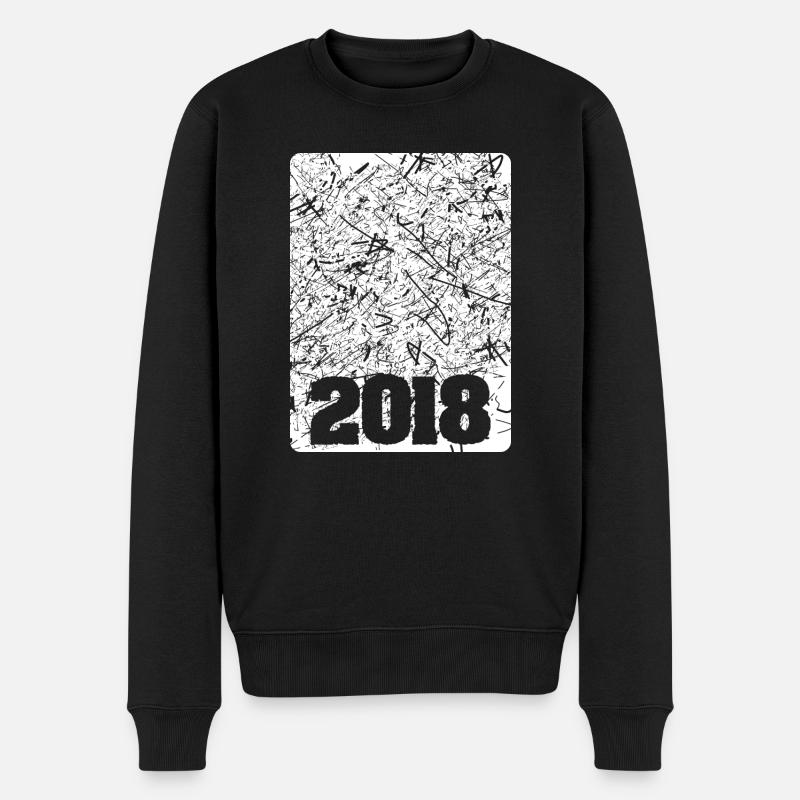 Numéro 2018 - Pull Premium bio Homme - noir