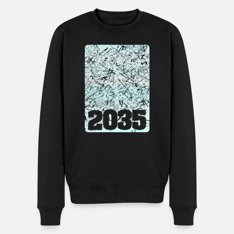 2035 - Männer Premium Bio Pullover - Schwarz