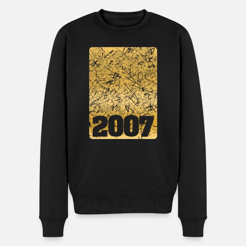2007 - Männer Premium Bio Pullover - Schwarz