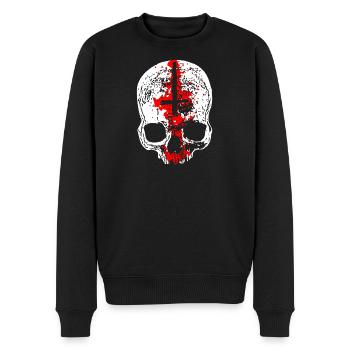 Antichrist Skull - Männer Premium Bio Pullover - Schwarz - Vorne - Nico (187cm)