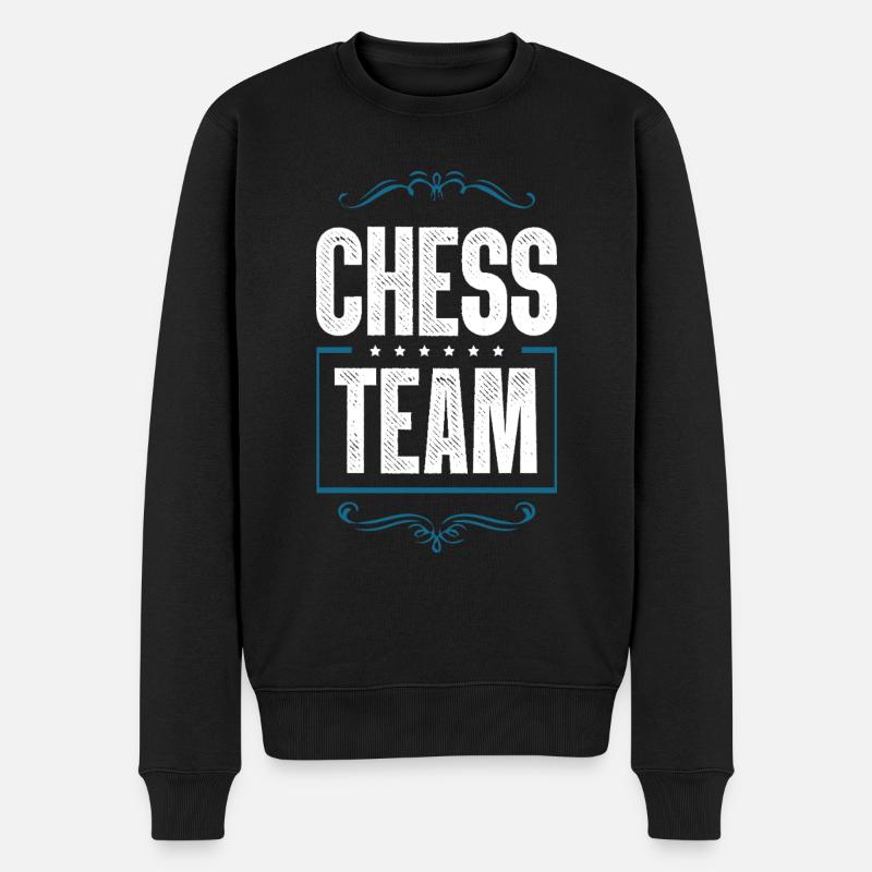 Chess Crew - Männer Premium Bio Pullover - Schwarz