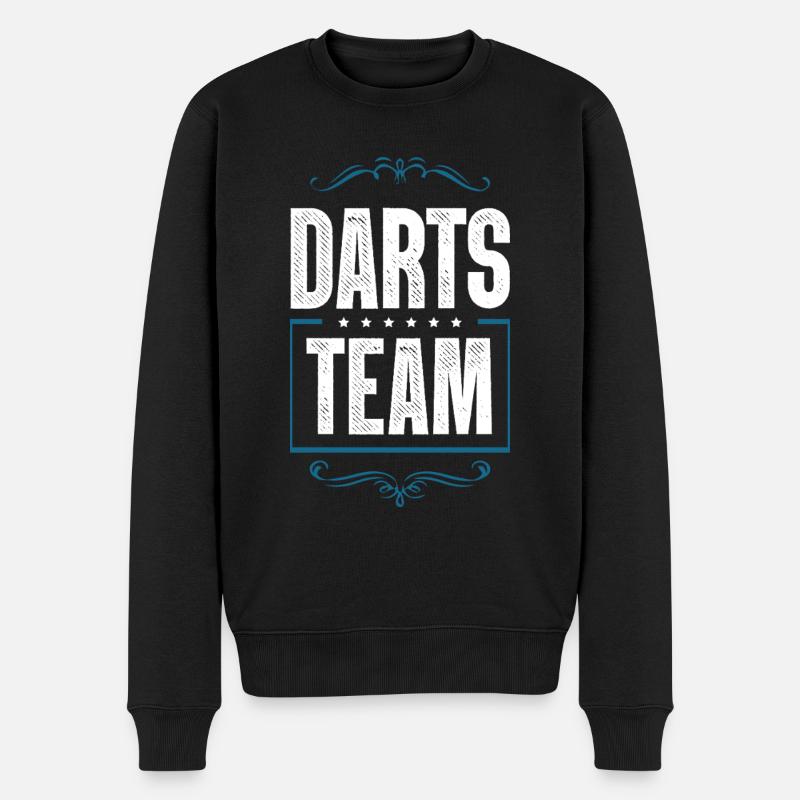 Darts Crew - Männer Premium Bio Pullover - Schwarz