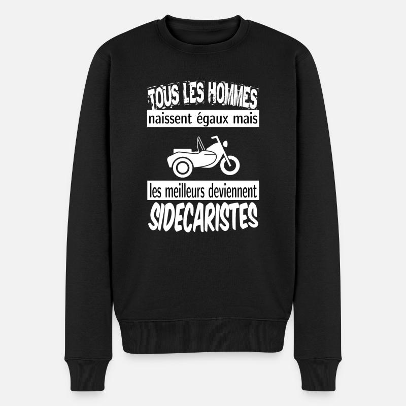 sidecariste - Pull Premium bio Homme - noir