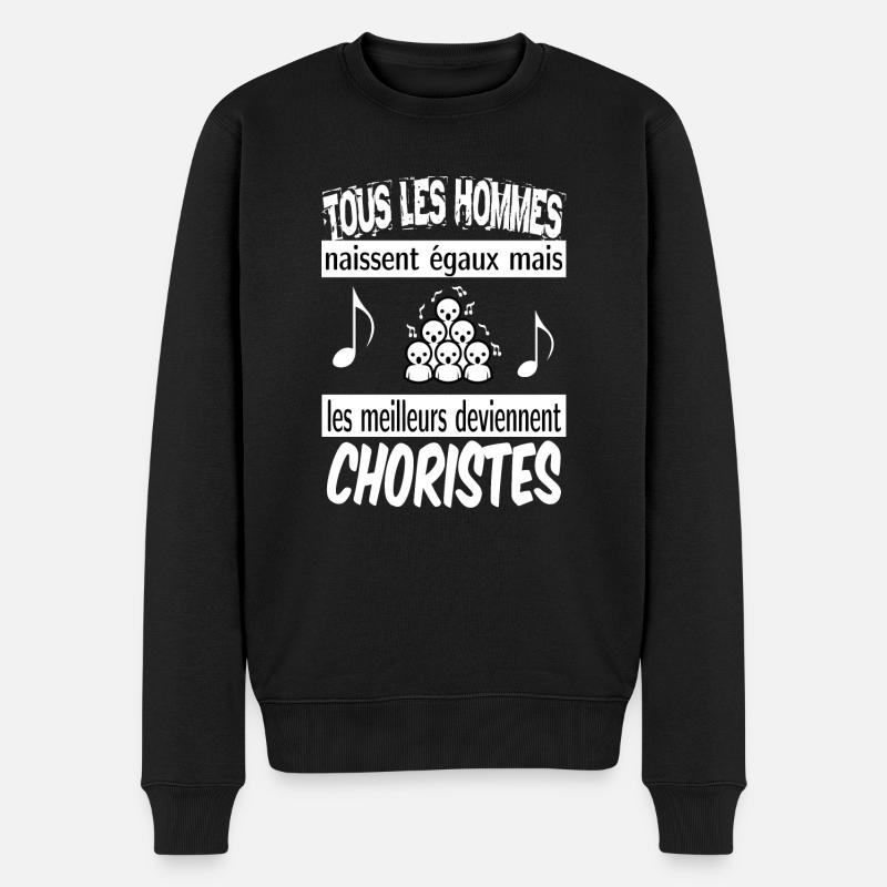 choristes - Pull Premium bio Homme - noir