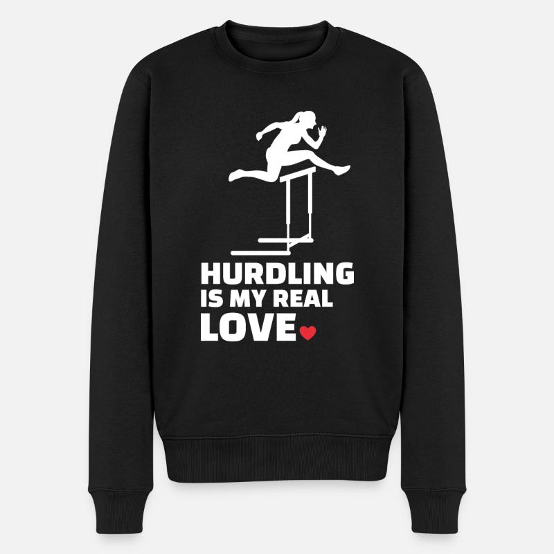 J’aime les obstacles - Pull Premium bio Homme - noir