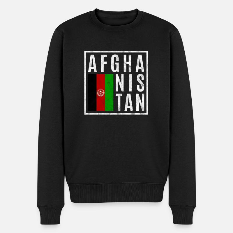 Afghanistan - Pull Premium bio Homme - noir