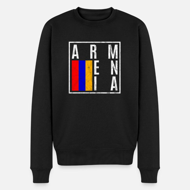 Arménie - Pull Premium bio Homme - noir