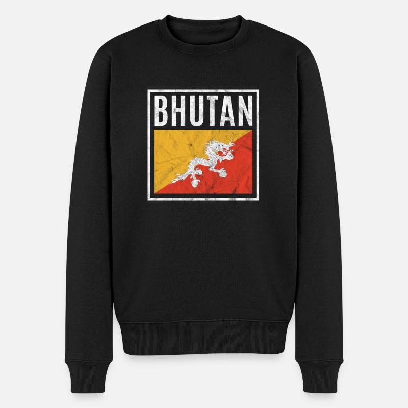 Bhoutan - Pull Premium bio Homme - noir