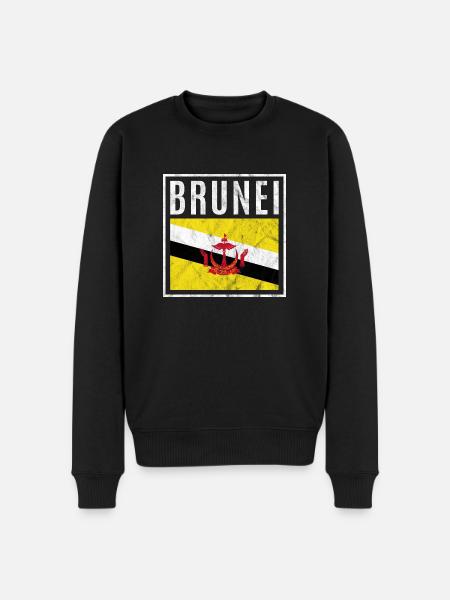 Brunei - Men's Premium Organic Jumper - black