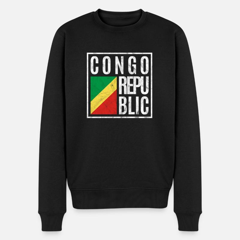 République du Congo - Pull Premium bio Homme - noir