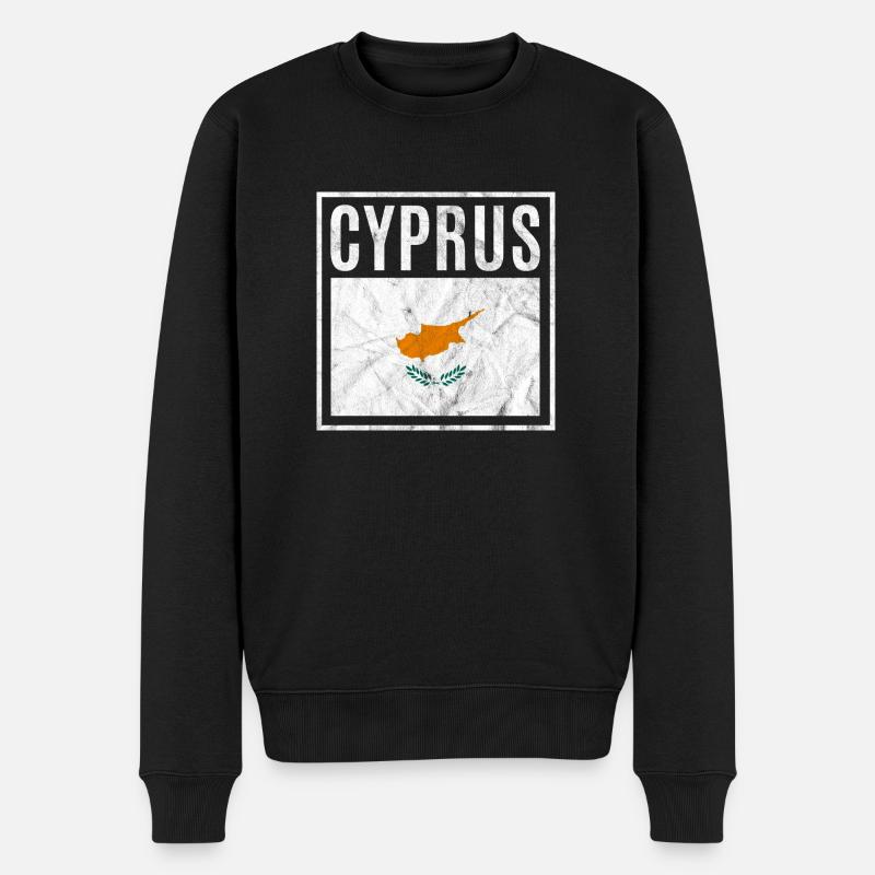 Zypern - Männer Premium Bio Pullover - Schwarz