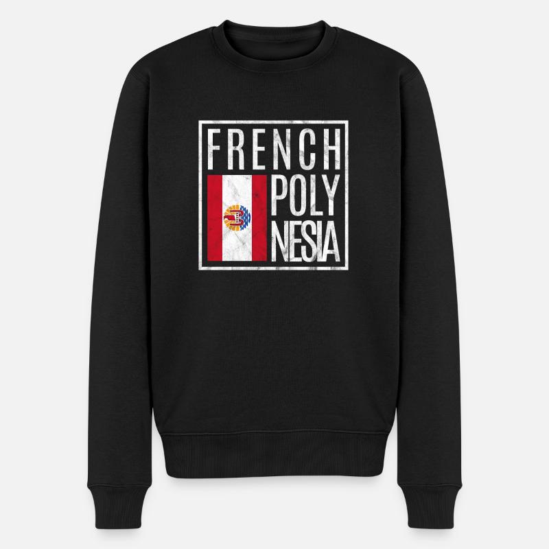 Polynésie française - Pull Premium bio Homme - noir