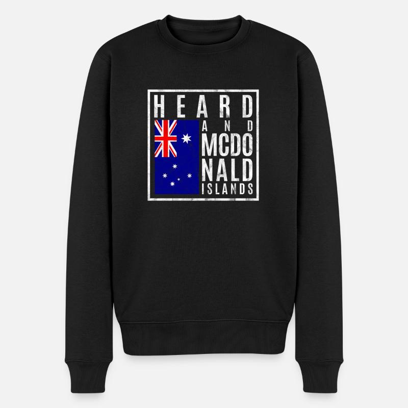 Îles Heard et McDonald - Pull Premium bio Homme - noir