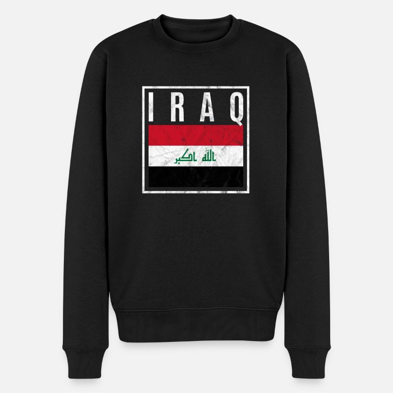 Irak - Pull Premium bio Homme - noir