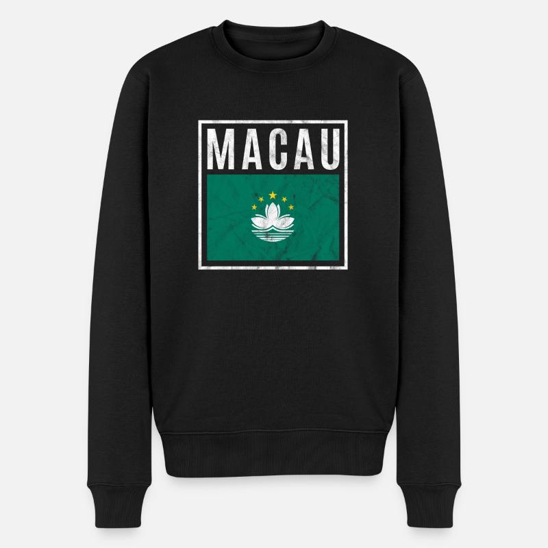 Macao - Pull Premium bio Homme - noir