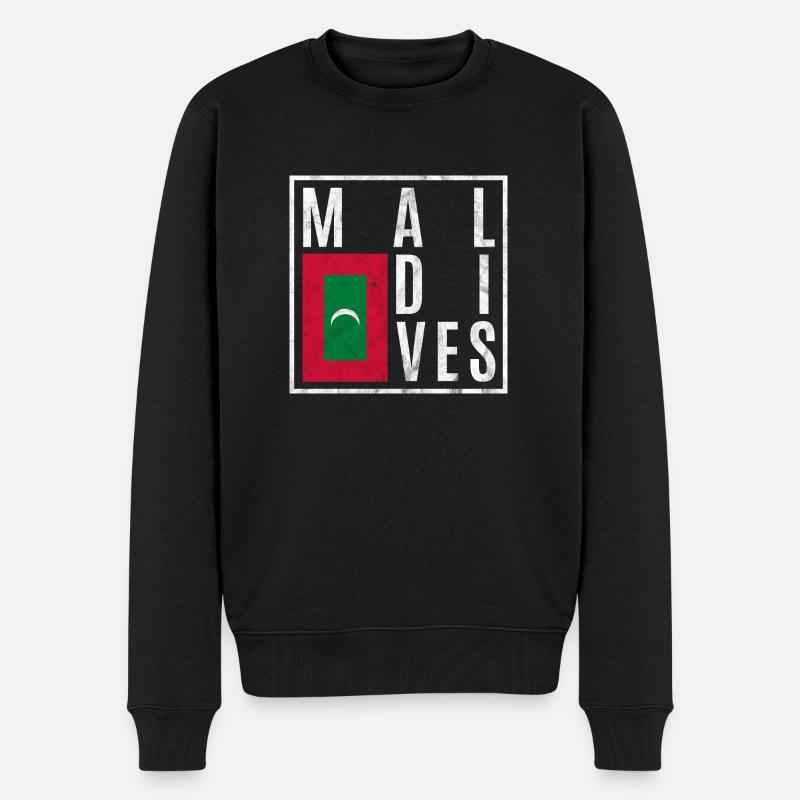 Maldives - Pull Premium bio Homme - noir