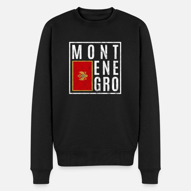 Monténégro - Pull Premium bio Homme - noir