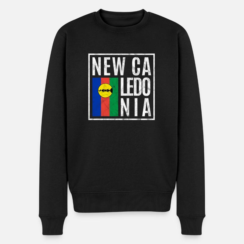 Nouvelle-Calédonie - Pull Premium bio Homme - noir