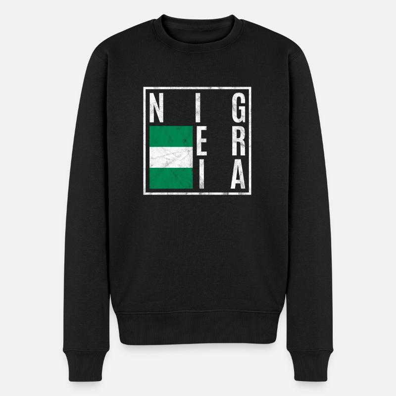 Nigéria - Pull Premium bio Homme - noir