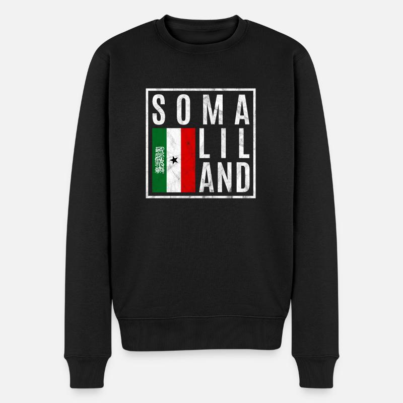 Somaliland - Pull Premium bio Homme - noir