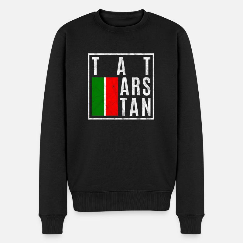 Tatarstan - Männer Premium Bio Pullover - Schwarz
