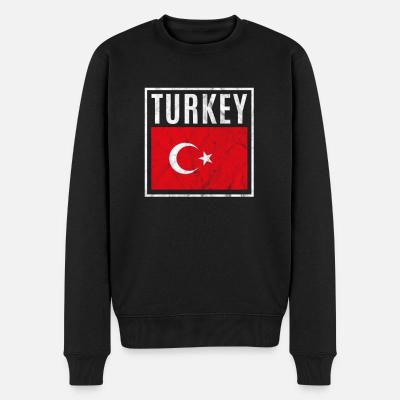 Turquie - Pull Premium bio Homme - noir