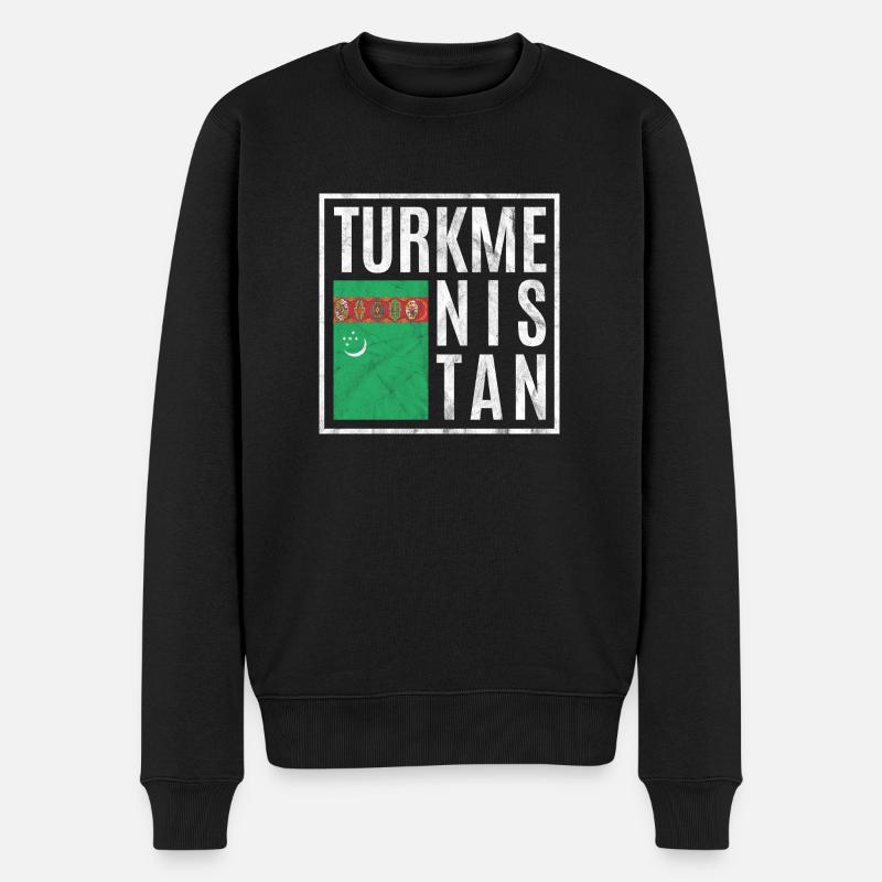 Turkménistan - Pull Premium bio Homme - noir