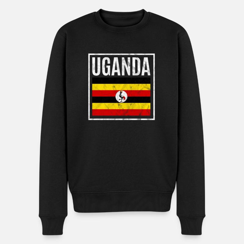 Ouganda - Pull Premium bio Homme - noir