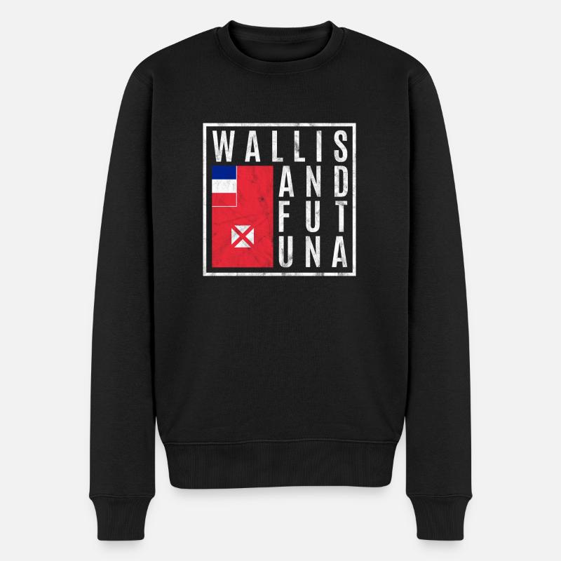 Wallis-et-Futuna - Pull Premium bio Homme - noir