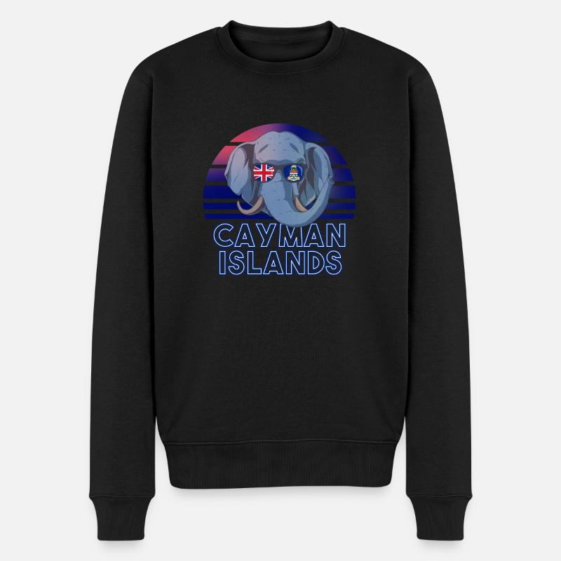 Îles Caïmanes - Pull Premium bio Homme - noir