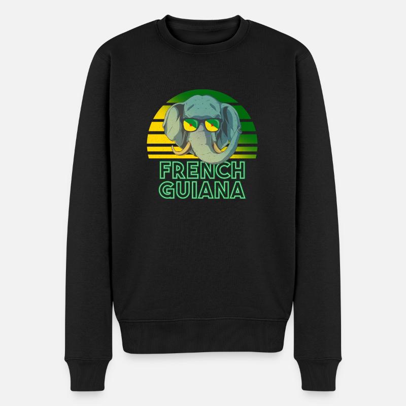 Guyane française - Pull Premium bio Homme - noir