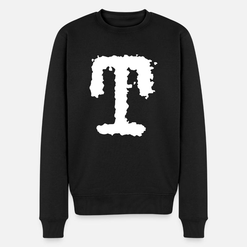 T - Männer Premium Bio Pullover - Schwarz