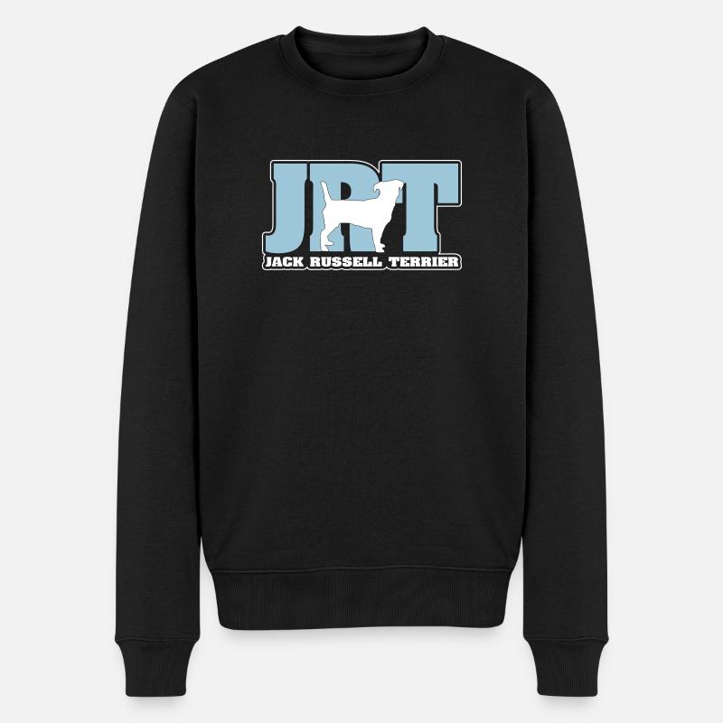 JACK RUSSELL TERRIER JRT - Männer Premium Bio Pullover - Schwarz