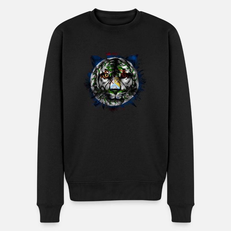 Belize - Männer Premium Bio Pullover - Schwarz