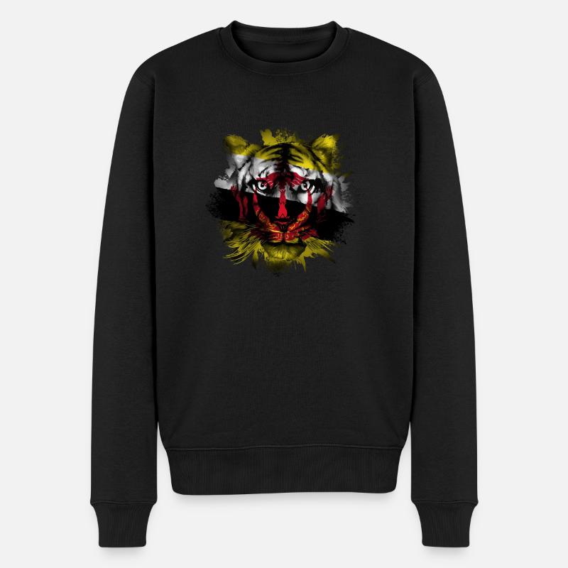Bulgarien - Männer Premium Bio Pullover - Schwarz