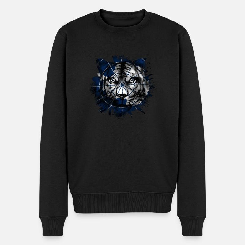Antarktis - Männer Premium Bio Pullover - Schwarz