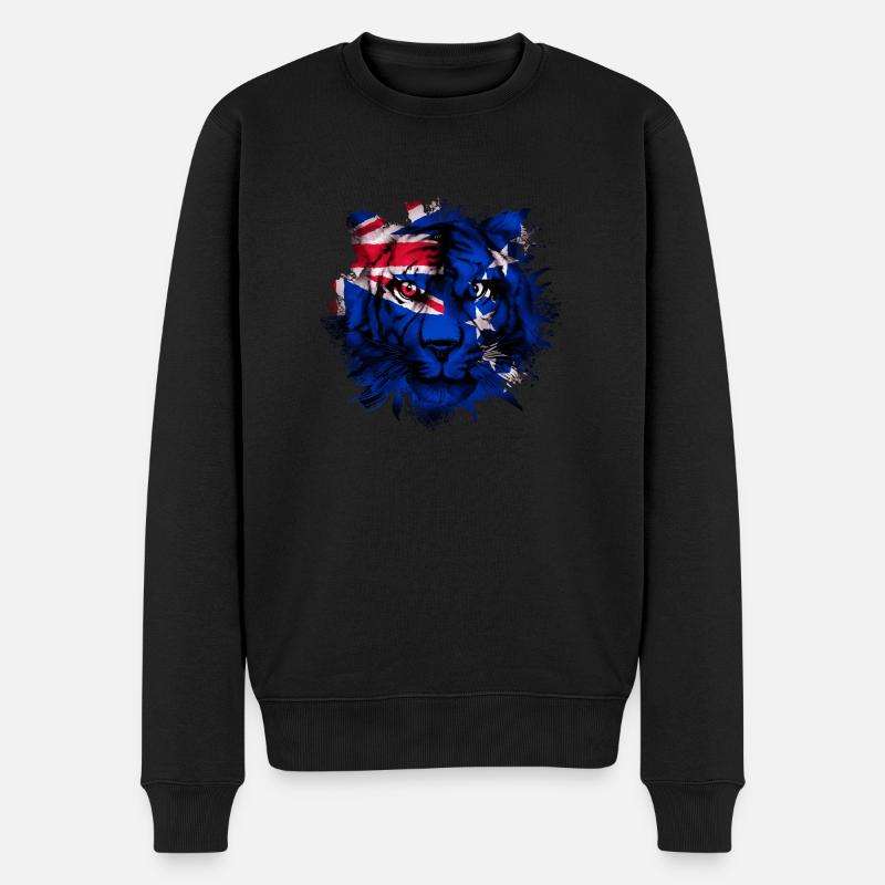 Cookinseln - Männer Premium Bio Pullover - Schwarz