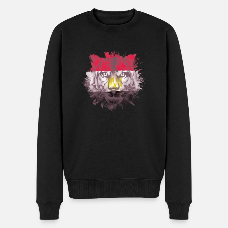 Ägypten - Männer Premium Bio Pullover - Schwarz