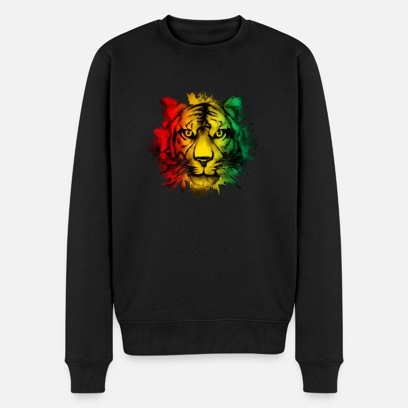 Guinea - Männer Premium Bio Pullover - Schwarz
