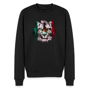 Mexiko - Männer Premium Bio Pullover - Schwarz - Vorne - Nico (187cm)