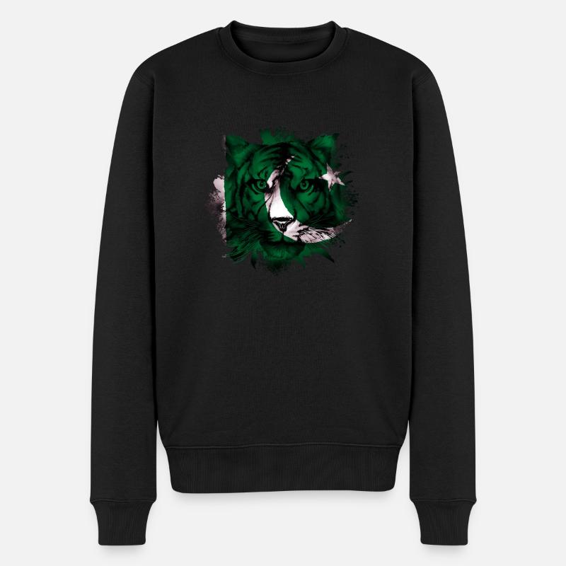 Pakistan - Männer Premium Bio Pullover - Schwarz